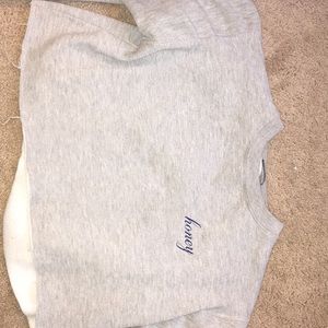 GREY BRANDY MELVILLE SWEATSHIRT HONEY